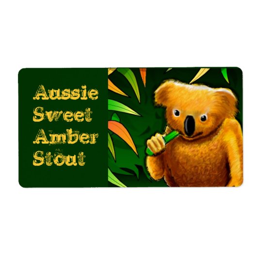 自家醸造の供給ビール醸造ラベルカスタマイズ ラベル (正面)