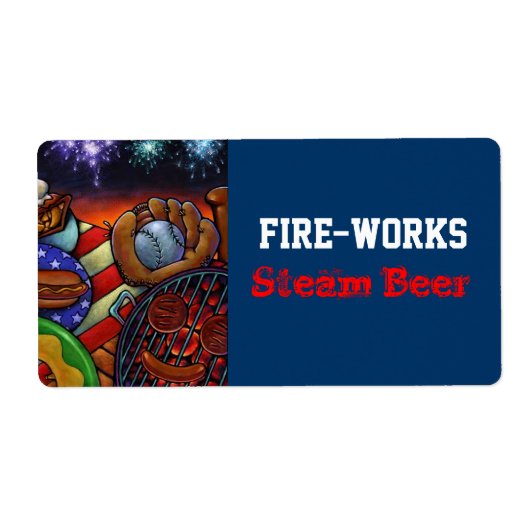 自家醸造の供給ビール醸造ラベルカスタマイズ ラベル (正面)