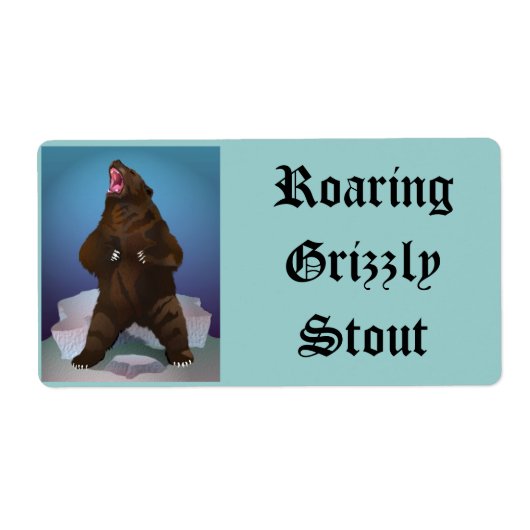 自家醸造の供給ビール醸造ラベルカスタマイズ ラベル (正面)