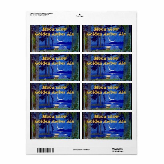 自家醸造の供給ビール醸造ラベルカスタマイズ ラベル (フルシート)