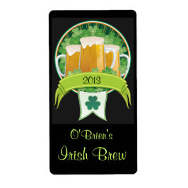 自家醸造アイリッシュビールラベル ラベル