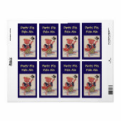 自家醸造サプライズパーティー豚淡い色のエールのラベル ラベル (フルシート)