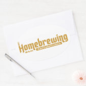 自家醸造スタンプ 楕円形シール (封筒)