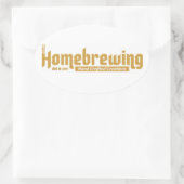 自家醸造スタンプ 楕円形シール (バッグ)