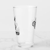 自家醸造バーウェアエレガントスクリプトモノグラムイニシャル タンブラーグラス (左)