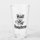 自家醸造バーウェアエレガントスクリプトモノグラムイニシャル タンブラーグラス (正面)