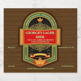 自家醸造ビール詳細ラベル ビールラベル