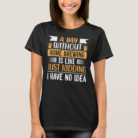 自家醸造ビール醸造アルコール飲料アルコール飲料 Tシャツ (正面)