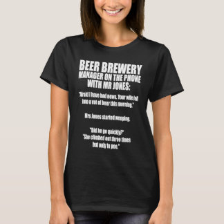 自家醸造マイクロブルーイング醸造ハウスクラフトビール Tシャツ