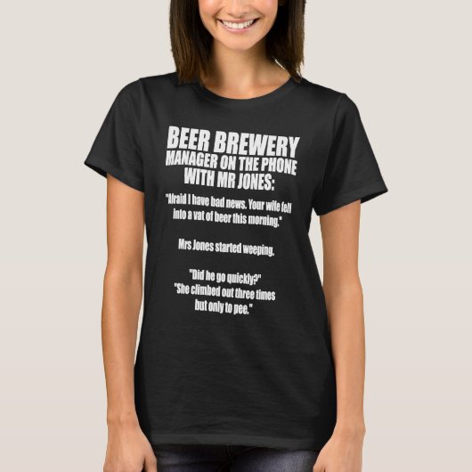 自家醸造マイクロブルーイング醸造ハウスクラフトビール Tシャツ (正面)