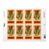 自家醸造供給ビールおもしろいパーティーモンスターラベル ラベル (フルシート)