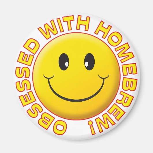 自家醸造、取りつかれたスマイル マグネット (正面)