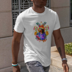 自尊心のある花少女 Tシャツ