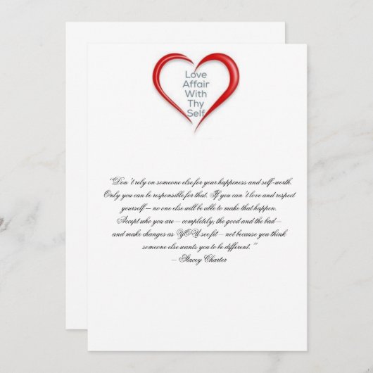 自尊心を励まして下さい サンキューカード (正面/裏面)