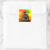 自尊心前向きに対するモチベーションの確認 スクエアシール (バッグ)