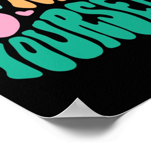 自尊心前向きを持気につ ポスター (角)