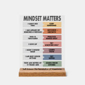 自尊心：幸福の基礎 アクリルサイン (正面)