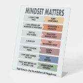 自尊心：幸福の基礎 台座サイン (正面)