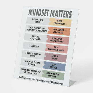 自尊心：幸福の基礎 台座サイン