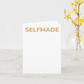 自己おもしろい愛引用文自作ステッカー カード (黄色い花)