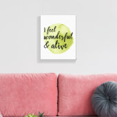 自己に前向き対する愛の言葉気に キャンバスプリント (インサイチュ (リビング))