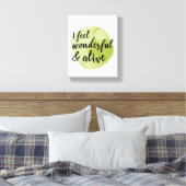自己に前向き対する愛の言葉気に キャンバスプリント (インサイチュ (寝室))