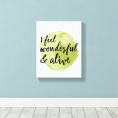 自己に前向き対する愛の言葉気に キャンバスプリント (インサイチュ (ウッドフロア))