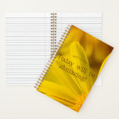 自己に注意…今日は目覚める！ ノートブック (内側)