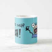 自己に注意"AAARGH!" コーヒーマグカップ (中央)