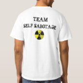 自己のサボタージュ Tシャツ (裏面)