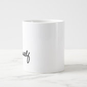 自己のメッセー前向きジを評価する気に ジャンボコーヒーマグカップ (正面)