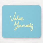 自己のメッセー前向きジを評価する気に マウスパッド (正面)