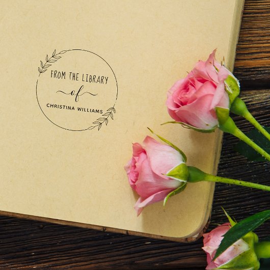 自己の図書室からの手名前をカスタムする セルフインキングスタンプ