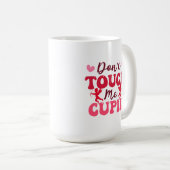 自己の愛おもしろいしないTouch私かわいいバレンタイン コーヒーマグカップ (正面右)