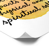 自己の愛と自己の肯定気に ポスター (角)