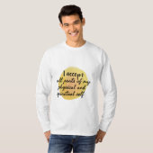 自己の愛と自己の肯定気に Tシャツ (正面フル)
