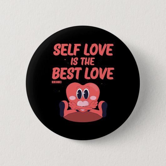 自己の愛は愛のステッ最高のクである 缶バッジ (正面)