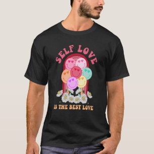 自己の愛は愛のバ最高のンタインの幸せF Tシャツ