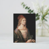 自己の肖像画とアザミ, 1493 ポストカード (スタンド正面)