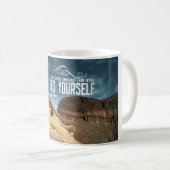 自己の責任の感動的なマグ コーヒーマグカップ (正面右)