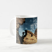 自己の責任の感動的なマグ コーヒーマグカップ (正面左)