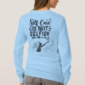 「自己は気にわがままではない」グラフィック感動的 Tシャツ (裏面)