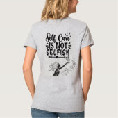 「自己は気にわがままではない」グラフィック感動的 Tシャツ (裏面)