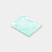 自己へのかわいらしく真新しい水彩画のノート ポストイット (アングル)