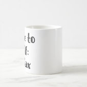 自己へのノートはマグをリラックスします コーヒーマグカップ (中央)