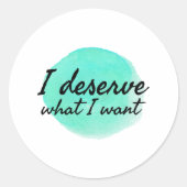 自己やる気を起こさせることわざを愛す気にる ラウンドシール (正面)