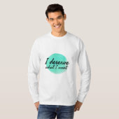 自己やる気を起こさせることわざを愛す気にる Tシャツ (正面フル)