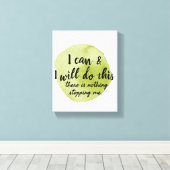 自己やる気を起こさせることわざ気に キャンバスプリント (インサイチュ (ウッドフロア))