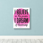 自己やる気を起こさせるを愛す気にる キャンバスプリント (インサイチュ (ウッドフロア))