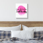 自己やる気を起こさせる引用文気に キャンバスプリント (インサイチュ (寝室))